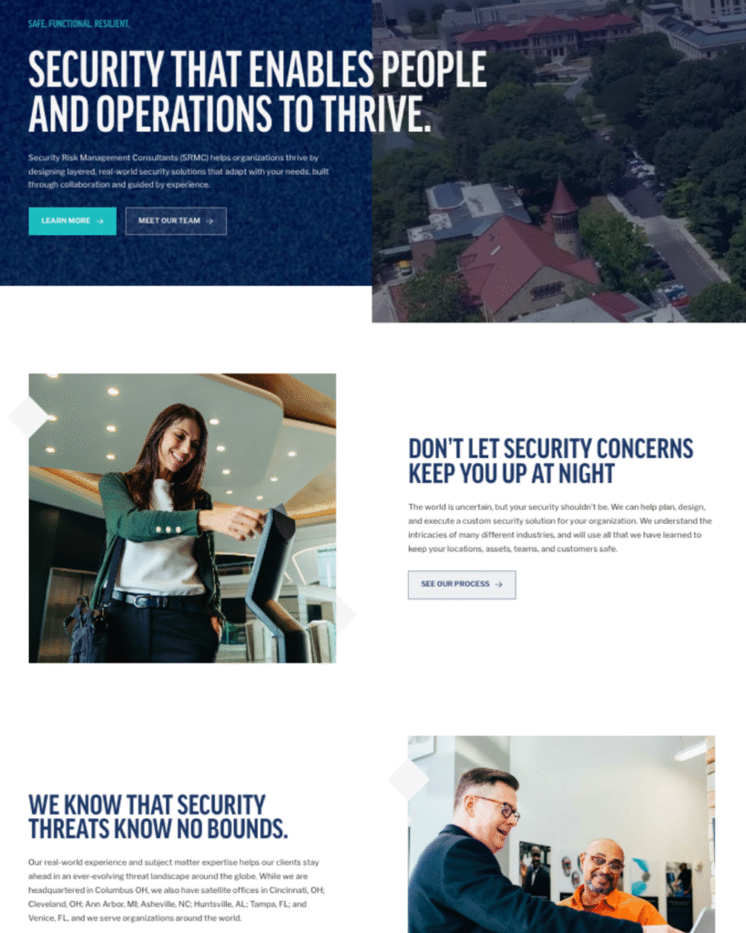 Security Risk Management Consultants (SRMC) Website